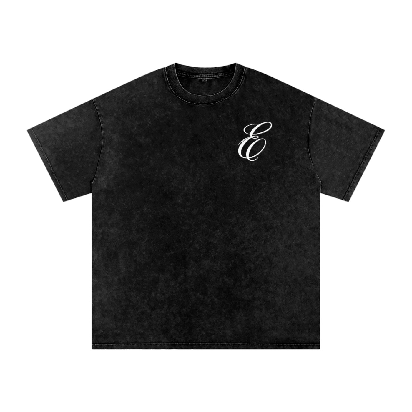 Snow Washed Oversized  Gods Watching Cotton T-Shirt