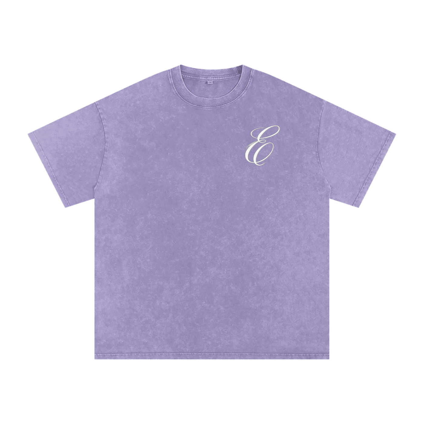 Snow Washed Oversized  Gods Watching Cotton T-Shirt