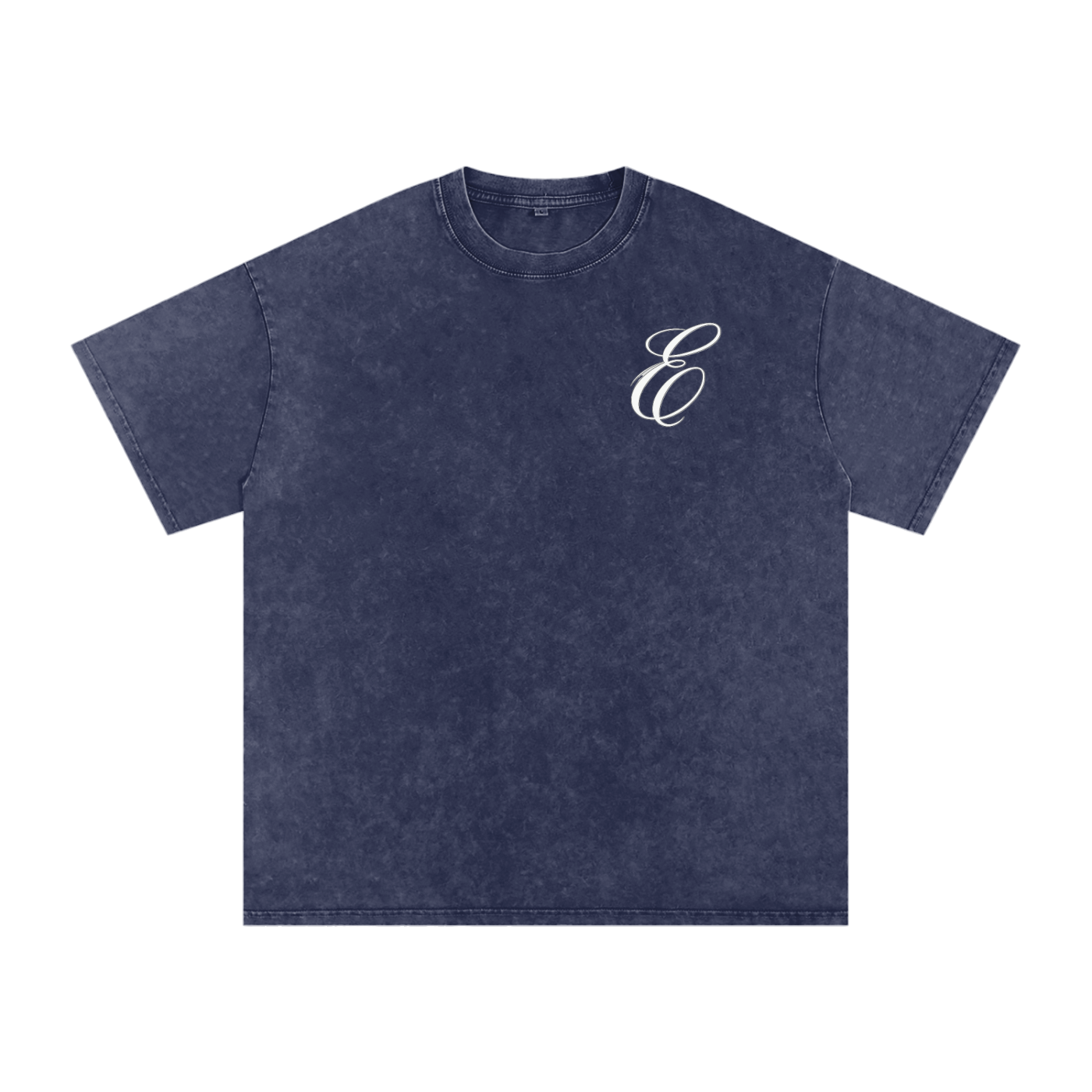 Snow Washed Oversized  Gods Watching Cotton T-Shirt