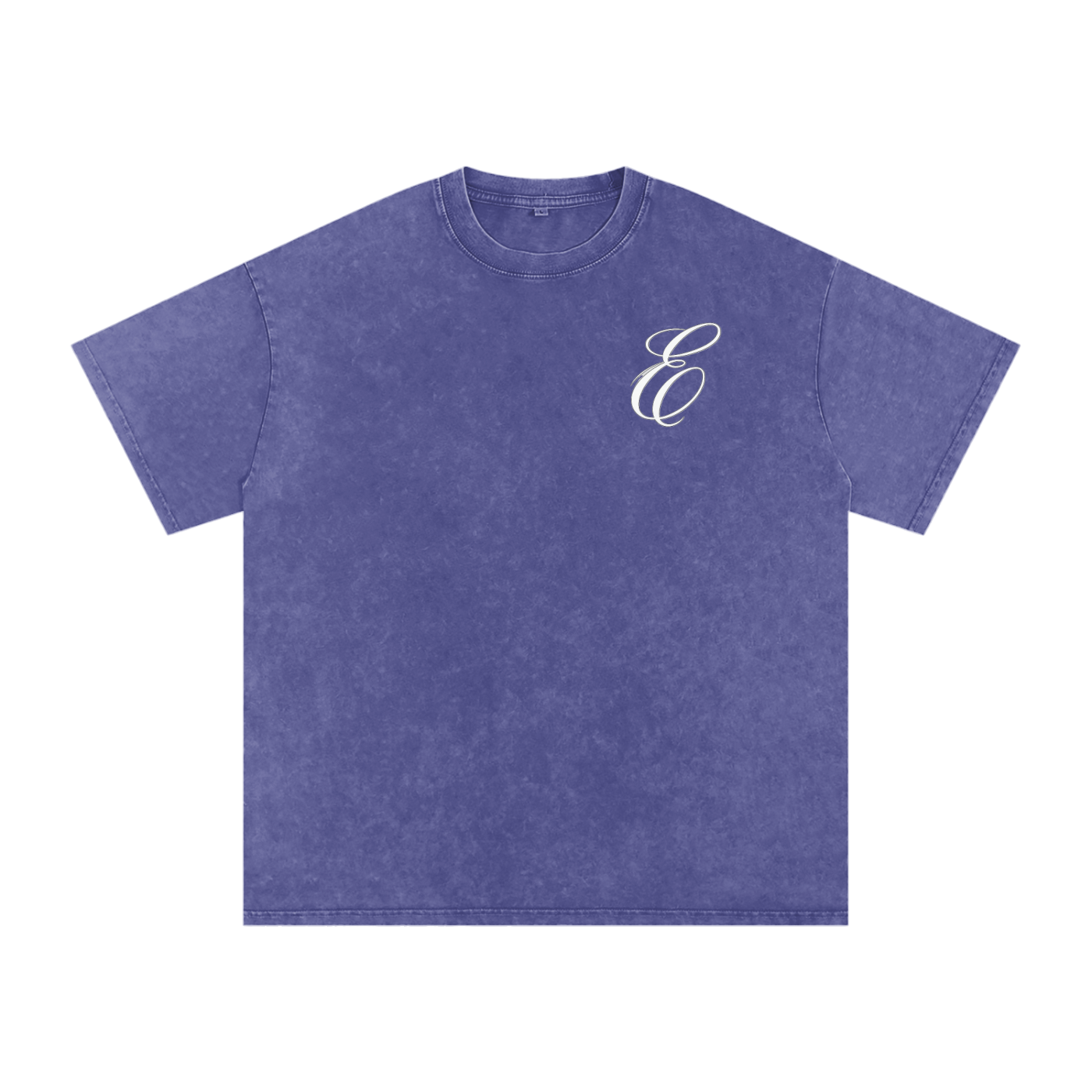 Snow Washed Oversized  Gods Watching Cotton T-Shirt